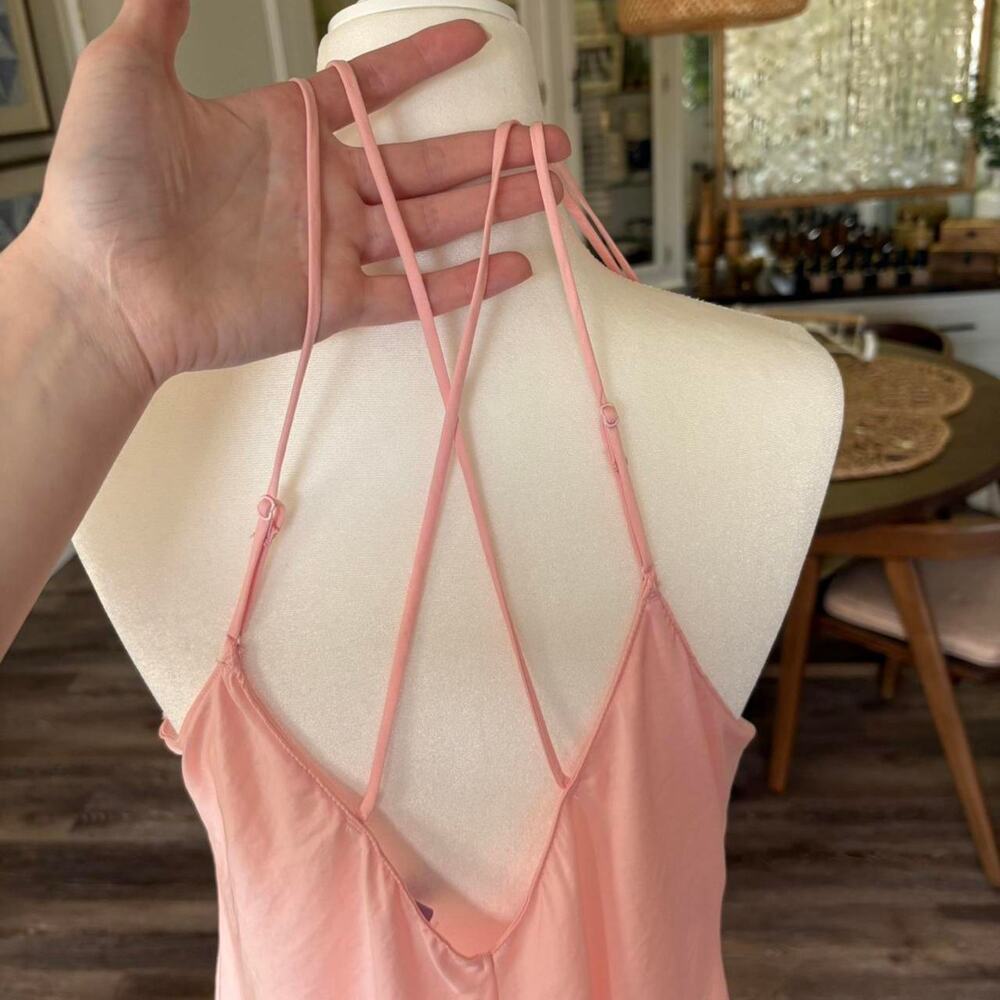 Coquette Pink Lace Slip Dress - Picture 2 of 5